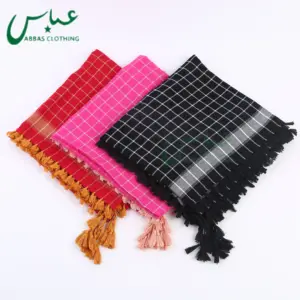 2021 Hot Sell 6 colors Ethiopia Wholesale Shemagh scarf with Tassels Y062