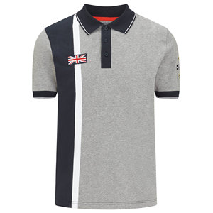 Col blanc personnalisé pour t-shirt, position du logo sur le devant, 100 % coton, écologique, anti-boulochage, coupe ample, manches courtes formelles - Product Image 4
