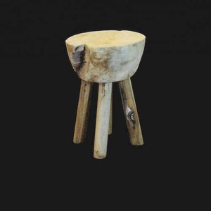 Wooden <b>Stool</b> in old <b>antique</b> look - Product Image 1