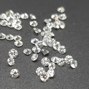 100% Real Natural White Melee HI Color 3,3 a 3,6 MM Corte redondo pulido I Pureza Diamantes sueltos para joyería Certificado IGI - Product Image 2