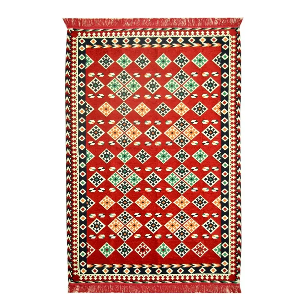 Anatolian Oriental Authentic Urgup Patterned Rug Red