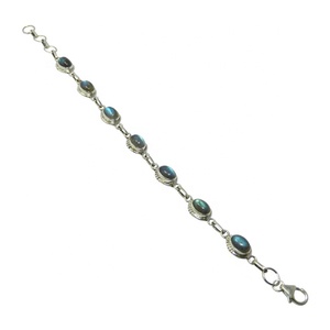 925 Sterling Silver Labradorite <b>Gemstone</b> <b>Bracelet</b> Handmade Fancy Silver Jewelry With Bezel Setting Direct From Manufacturer - Product Image 1