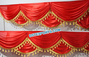 ม่านฉากหลังเวทีแต่งงานและม่านประดับงานแต่งงานแบบอินเดีย,ม่านฉากหลัง Mandap สำหรับงานแต่งงานแบบมีสีสัน - Product Image 5