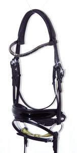 Brida de salto de caballo plegable de alta calidad, Material inglés de cuero, cristales Bling Horse, brida decorativa, salto de gama alta - Product Image 3