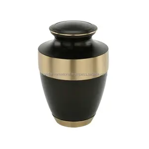 High Quality Brass Cremation Urns Funeral Accessories Metal Adult Urns India Made Wholesale Brass Cremation Urns