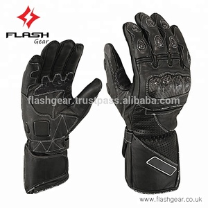 ถุงมือหนังมอเตอร์ไซค์พรีเมี่ยม,ถุงมือนักขี่จักรยานป้องกันคาร์บอนไฟเบอร์,ถุงมือแข่งหนังแท้ชนิด OEM/ODM, - Product Image 3