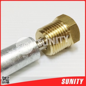 Barra de Ánodo de Zinc para Motor Diésel Marino de Calidad Premium, 20mm*50mm*M8+3/4", Alta Eficiencia, Certificación ISO9001, con Latón ISUZU - Product Image 2