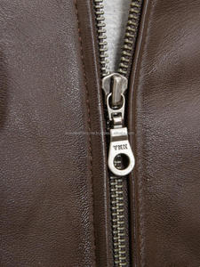 Blouson aviateur d'hiver personnalisé pour hommes avec la dernière conception en cuir de vache respirant grande taille - Product Image 5
