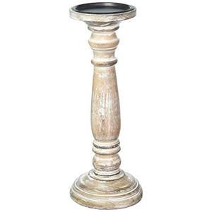 <b>Wood</b> Whitewash <b>Candlestick</b> Candle <b>Holders</b> Home Wedding Decoration - Product Image 1