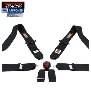 TBRACING taiwan car accessories quick release belt buckle racing seat belt black