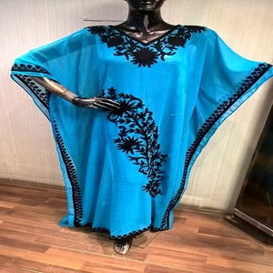 ABAYA de caftán bordado, caftán de trabajo a mano de la INDIA - Product Image 5