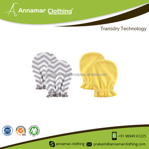 Hot Winter Sale Latest Style Custom Printed OEM Organic Cotton Soft Scratch Free Baby Mittens - Product Image 6