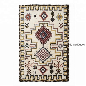 Kalin en laine fait à la main pour femmes, tapis de sol indien maroc, tapis modernes et de salon, vente en gros - Product Image 1