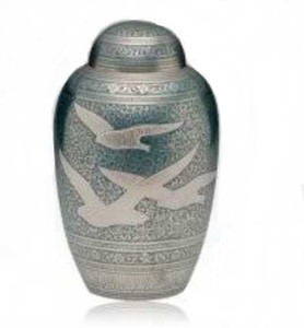 Urnas funerarias para cenizas de adultos, urnas de cremación de Metal conmemorativo, estilo americano/europeo - Product Image 1