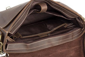 Vintage Leather Men's <b>Backpacks</b> Exporters with Interior Compartment Available at Low Price - Product Image 4