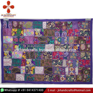 Algodón hermoso mosaico pared arte tradicional tapiz - Product Image 1