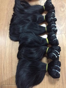 Muestra gratis de extensiones de cabello de alta calidad de cabello virgen de doble trama de máquina súper recta vietnamita 100g para Ghana - Product Image 2