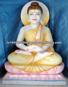 Pure White Natural Marble <b>Buddha</b> Statue Handmade Best Design In Cheap Price For Home And Temple Decoration For Worship Purpose. - Product Image 2