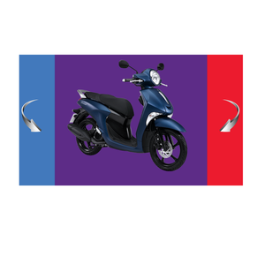 Scooter moto de haute qualité 125cc (Janusz Premium - Bleu/Blanc) Modèle : YSJ 125 - Product Image 5