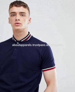 Jersey ajustado personalizado para hombre a granel para Polo transpirable con doble punta de algodón al por mayor de fabricantes de ropa - Product Image 2