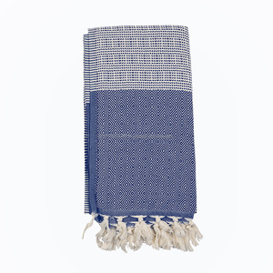 Kasikci Pestemal Turkish <b>Towels</b> / <b>NAVY</b> BLUE Color Classic Collection Made in Turkey - Product Image 1