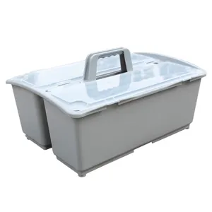 Nieuwe Ontworpen 23L Cleaning Emmer Product Plastic Multifunctionele Dubbele Side Opslag Emmer Met Deksel