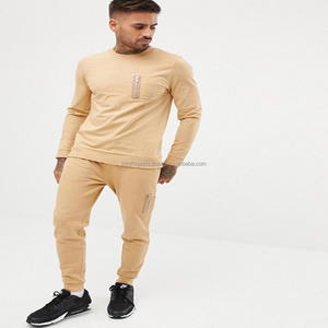 2025 hommes sweat couleur unie impression hommes survêtement ensemble nouvelle mode hommes en gros bas taux survêtement vêtements de sport S-4XL - Product Image 1
