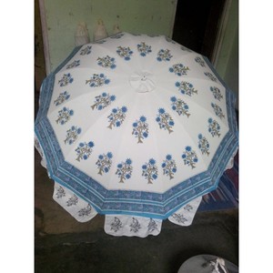 Sombrilla de Jardín Grande Royal Mughal JAIPUR Khazana, Diseño Clásico Indio Hecho a Mano, Control Manual, Decoración para Bodas en la Playa - Product Image 5