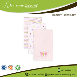 Wholesale Custom Logo Cotton Muslin Burp Cloths - Product Image 3