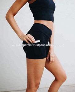 Top moda nueva ropa deportiva pantalones cortos de entrenamiento al por mayor, nueva cintura alta de nylon poliéster algodón transpirable corto - Product Image 3