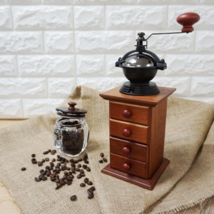 Holar เครื่องบดกาแฟไม้แบบมือหมุน,ดีไซน์ใหม่มาพร้อมกับเสี้ยนเซรามิก