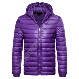 Chaqueta Acolchada con Capucha para Invierno, Logotipo Personalizado, Cortavientos Reversible, Ecológica, para Hombre, Precio al por Mayor de Alta Calidad - Product Image 5