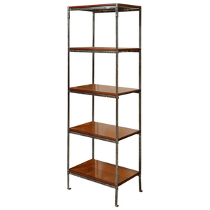 Beautiful Design Industrial Bookshelf with Solid Wood <b>Shelves</b> and Metal Frame <b>Modern</b> Display Storage Rack for Living Room Office - Product Image 2