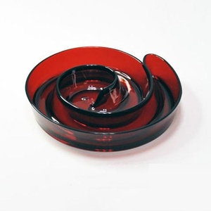 Eddy şekli kırmızı plastik şeker yemekleri - Product Image 1