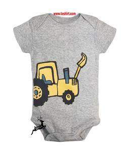 En gros tirupur OEM /ODM bambou Coton bio naturel colorant Mignon enfant en bas âge costumes pleine impression bébé barboteuses enfants vêtements En Ligne vente - Product Image 1