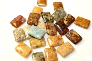 Cuentas rectangulares de alta calidad, cuentas de jaspe oceánico, collar de cristal para mujer, joyería cuadrada, cuentas de piedras preciosas, proveedor de fabricación de joyas - Product Image 2