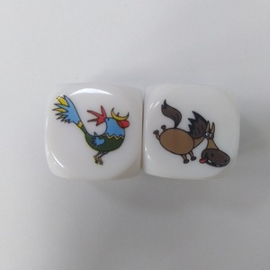 YEXIN fabbrica personalizzato colorato animale 20 millimetri di dadi - Product Image 4