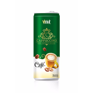 Bebida de Café Capuchino de 250 ml - Muestra Gratis, Granos 100% Arábica, Fabricante Vietnamita, Bajo en Azúcar, Bajo en Grasa - Product Image 1