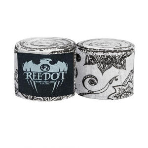 Enveloppes à main de boxe imprimées fleurs style mexicain Reedot 180 \ "taille personnalisée 4.5 mètres coton pour MMA Muay Thai-utilisation sportive disponible - Product Image 1