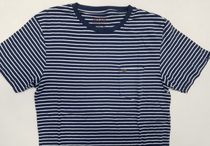 เสื้อยืดแขนสั้นลายทางของผู้ชายผ้าฝ้าย2017สำหรับฤดูใบไม้ผลิ - Product Image 2