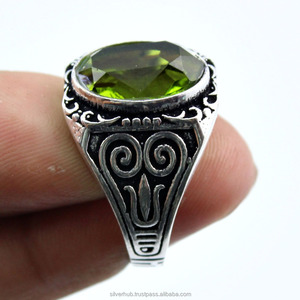 Original Handmade <b>Peridot</b> <b>Rings</b> In 925 Sterling Silver Unique Gemstone Design Silver Jewelry Wholesale Bulk Fine Silver <b>Rings</b> - Product Image 4