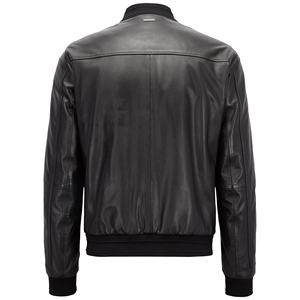 Chaqueta de cuero hecha en Pakistán con detalles acanalados Transpirable decorado con remaches Bordados con cuentas y letras - Product Image 2