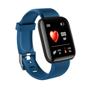 חדש ID116 בתוספת חכם שעון בריאות כושר tracker צמיד קצב לב צג לחץ דם פעילות חכם צמיד