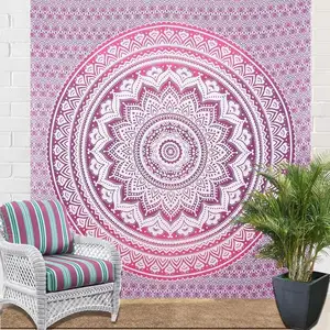 Decoratieve Bohemian Muur Opknoping Mandala Tapestry Door Vaibhav Overzeese