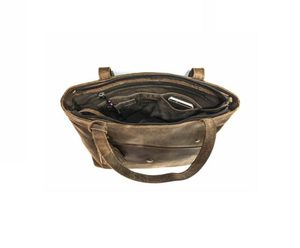 Sac à main fourre-tout vintage pour femmes Sac à bandoulière en cuir véritable avec doublure douce et transport élégant pour un style quotidien - Product Image 2