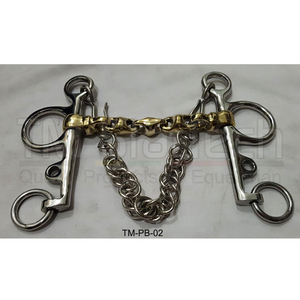 Mors de cheval Pelham OEM/ODM – Mors en acier inoxydable avec chaîne de bridage pour l'équitation et le dressage - Product Image 1