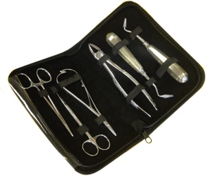 Kit de Cirugía Oral Dental Manual de Acero Premium de 6 Piezas - La Base de los Instrumentos Quirúrgicos - Product Image 1