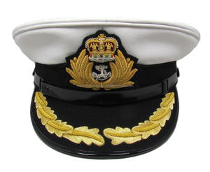Venta al por mayor de alta calidad bordado hecho a mano adulto redondo Admirals reproducción uniforme sombrero - Product Image 1