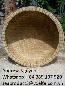 Coracle de bambú, bote de cesta de bambú para decorar la playa - Product Image 3