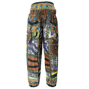 Pantalones Harem bohemios hippie gitanos unisex para mujer de algodón de secado rápido y sostenibles para el verano - Product Image 2